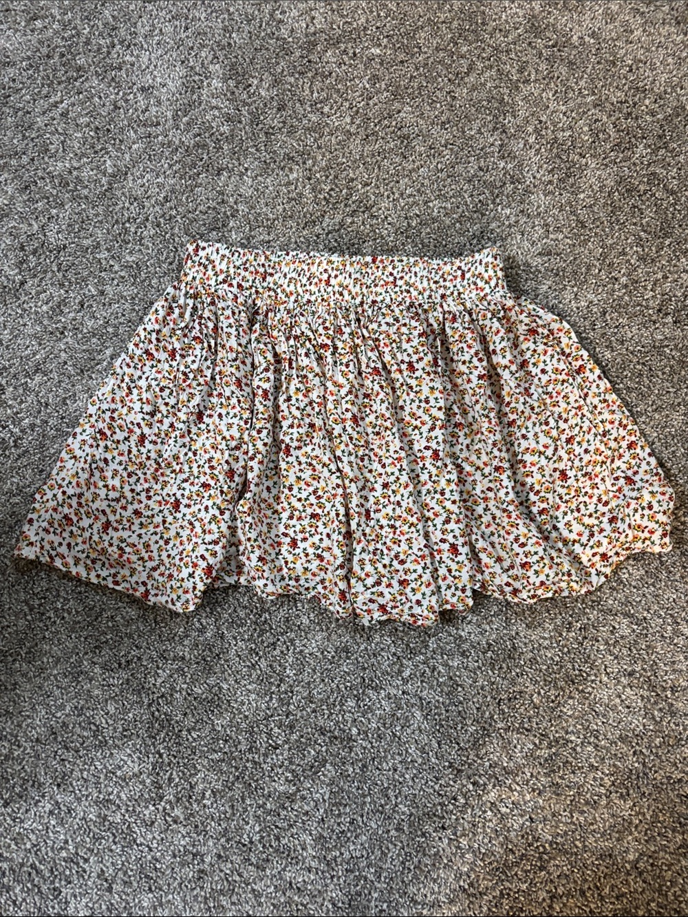Forever 21 Womens Juniors Multicolor Floral Miniskirt